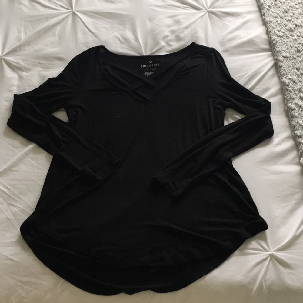 black sweater